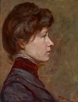 朱莉婭·g·夏普-1900-年輕女子的肖像藝術印刷美術複製品牆藝術 id-a26g64tg0
