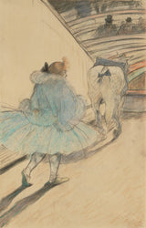 亨利·德·圖盧茲·勞特雷克-1899-在馬戲團主菜軌道藝術印刷美術複製品牆藝術 id-a27ufrvft