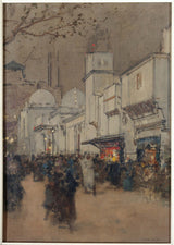 luigi-loir-1900-the-rue-des-nations-the-universal-triển lãm-of-1900-art-print-fine-art-reproduction-wall-art