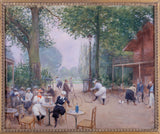 jean-beraud-1900-chalet-du-syklus-i-bois-de-boulogne-kunst-trykk-kunst-reproduksjon-vegg-kunst