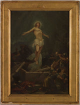 ポール・ドミニク・フィリップ・1874年、聖ペテロと聖ポール・モントルイユの教会のスケッチ、イエス・キリストの復活、アートプリント、ファインアート、複製、ウォールアート