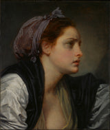 吉恩·巴蒂斯特·格鲁兹1780-研究一个女人的头-艺术印花-精美的艺术复制品-墙-艺术-id-a29ze5a4q