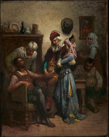 古斯塔夫-多爾-1863-唐吉訶德和桑喬潘薩-巴茲爾和奎特里亞-藝術印刷品-精美藝術複製品-牆藝術-id-a2adikelh