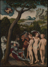 lucas-cranach-de-oudere-1528-het-oordeel-van-parijs-art-print-fine-art-reproductie-wall-art-id-a2bgyj50p