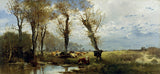 約瑟夫文格萊因 1873 年景觀與牛群藝術印刷美術複製牆藝術 id a2ckpmcxw