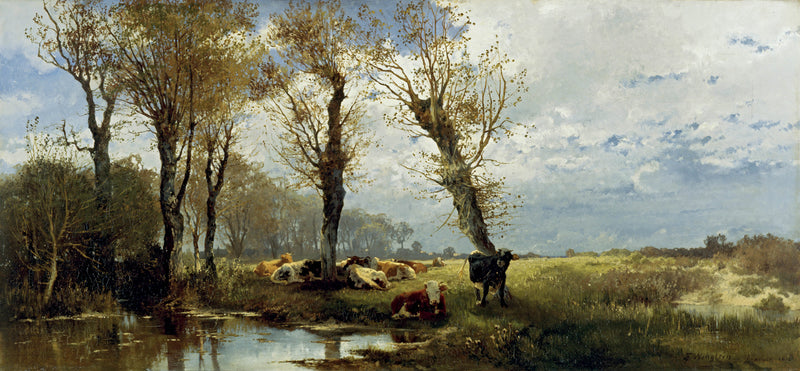 josef-wenglein-1873-landscape-with-cattle-herd-art-print-fine-art-reproduction-wall-art-id-a2ckpmcxw