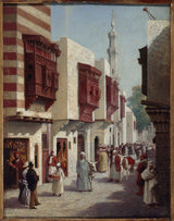 c-bussilliet-1889-the-cairo-street-at-the-1889-展覽-藝術-印刷-美術-複製-牆壁藝術