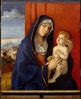 Джованні-Белліні-1480-Мадонна-і-дитина-мистецтво-друк-образотворче мистецтво-відтворення-стіна-мистецтво-ід-a2de4w78r