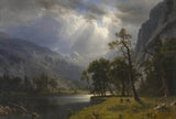 Albert-Bierstadt-1866-mount-Starr-king-Yosemite-art-print-fine-art-reprodukció fal-art-id-a2denr34t