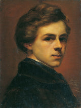 gustav-gaul-1852-självporträtt-konst-tryck-finkonst-reproduktion-väggkonst-id-a2dh8hapi