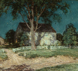 Willard-Leroy-Metcalf-1914-old-usadlosť, Connecticut-art-print-fine-art-reprodukčnej-wall-art-id-a2djva82s
