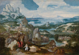 Якуб-Патынір-1525-пейзаж-з-каянным-святым-Іеранімам-рэпрадукцыя-выяўленчага мастацтва