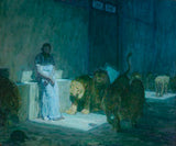 亨利·奥斯萨瓦·坦纳（Henry-Ossawa-tanner），1918年丹尼尔在lionsden的艺术版画中，精美的​​艺术复制品墙壁艺术ID 2aowowpam