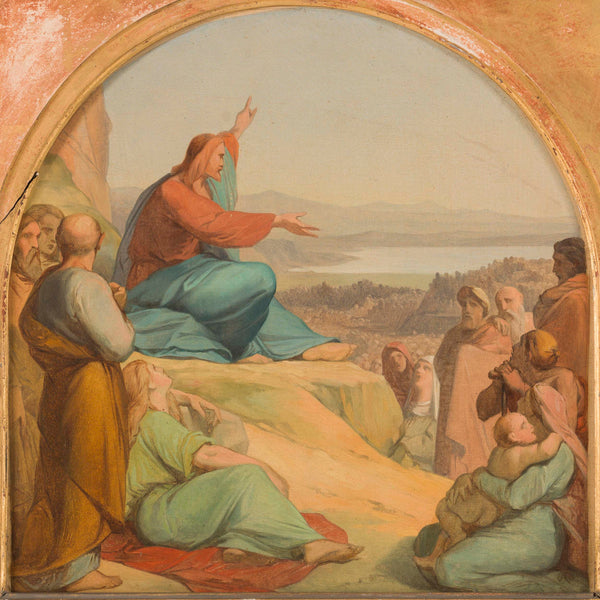 nicolas-auguste-hesse-1849-sketch-for-st-elizabeth-church-the-sermon-on-the-mount-art-print-fine-art-reproduction-wall-art