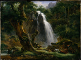 achille-etna-michallon-1818-waterfall-at-mont-dore-art-print-fine-art-reproducción-wall-art-id-a2g74mg88
