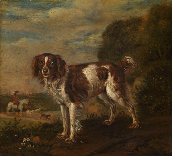 paulus-potter-1653-a-spaniel-art-print-fine-art-reproduction-wall-art-id-a2hzgqvih