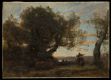 卡米尔·柯罗（Camille Corot）1872年，吉普赛人艺术印刷精美的艺术复制品墙壁艺术ID A2il60a1u