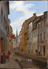 eduard-gaertner-1831-parochialstrasse-in-berlin-art-print-reprodukcja-dzieł sztuki-sztuka-ścienna-id-a2jmmys47