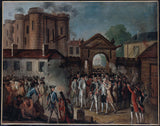 anônimo-1784-captura-da-bastilha-prisão-de-launay-14-julho-1789-impressão-arte-reprodução-de-arte-parede-arte