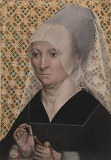 mojster svetega sorodstva 1495-portret žene-umetnosti-tisk-likovna-reprodukcija-stena-umetnost-id-a2kp71yi8