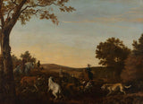 ludolf-de-jongh-1650-caccia-alla-volpe-stampa-d'arte-riproduzione-d'arte-arte-da-parete-id-a2lq4v4ky