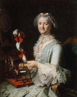 jacques-andre-joseph-aved-1760-presumed-portrait-of-francoise-marie-pouget-second-wife-of-chardin-art-print-fine-art-reproduction-wall-art