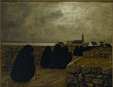 charles-cottet-1902-lav-masse-om-vinteren-britannia-kunsttrykk-fin-kunst-reproduksjon-vegg-kunst