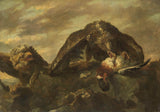 matthijs-maris-1857-kotkad-kividel-kunst-print-kujutav-kunst-reproduktsioon-seinakunst-id-a2oodhvfz
