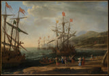 קלוד-לוריין-1643-הטרויאניות-נשים-מציתות-אש-בצי-אמנות-הדפסת-אמנות-רפרודוקציה-קיר-אמנות-מזהה-a2oqt5gn1