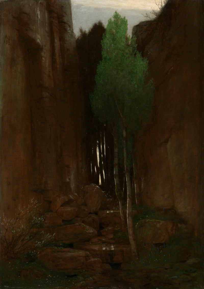 arnold-bocklin-1881-source-in-a-gorge-spring-in-a-narrow-gorge-art-print-fine-art-reproduction-wall-art-id-a2pr93fbw