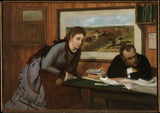 埃德加·德加（Edgar-Degas）1870-生闷气的艺术印刷精美的艺术复制品-墙-艺术-id-a2q9wzyr3