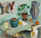 agosto-macke-1910-the-spirit-in-the-house-stalls-still-life-with-cat-art-print-fine-art-reproducción-wall-art-id-a2qg6gxbw