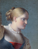 ヨハン-ピーター-クラフト-1819年-少女の半身像-スタディ-オンヘルマン-アンド-ドロテア-アート-プリント-ファインアート-複製-ウォールアート-id-a2r83xlkl