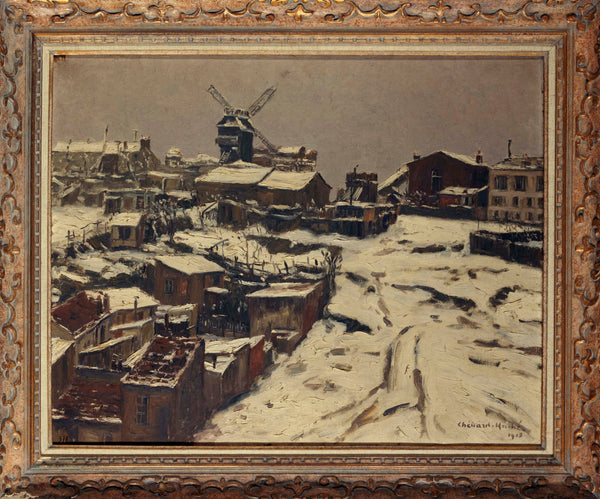 georges-chenard-huche-1903-montmartre-snow-effect-art-print-fine-art-reproduction-wall-art
