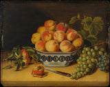 約翰-a-伍德賽德-1825-靜物-桃子和葡萄-藝術印刷-精美藝術-複製品-牆藝術-id-a2s3dgcvt