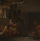 Thomas-wijck-1640-girando-camponês-mulher-arte-impressão-reprodução-de-arte-parede-id-a2sodia7c