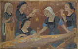 paul-serusier-1924-arazzo-cinque-tessitori-stampa-d'arte-riproduzione-d'arte-arte da parete