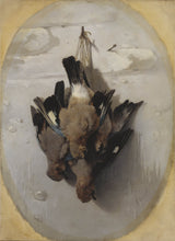 теодор-лундх-1864-мртва природа-са-птицама-уметност-штампа-фине-уметности-репродукција-зидна-уметност-ид-а2в78јг8м
