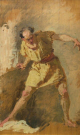 Domenico-Morelli 1900-the-gladiator-art-print-fine-art-reprodukčnej-wall-art-id-a2xjd40s7