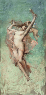 leon-francois-comerre-1884-skitse-til-4. bydel-hal-dag-kunst-print-fine-art-reproduction-wall-art
