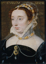 פרנסואה-אטליאר-דה-קלואט -1570-דיוקן-של-דיאן-דה-פראנס-דוכסית-של-אנגולמה-1538-1619-בת לגיטימית-להנרי-השני-אמנות-הדפס-אמנות-רבייה- אומנות קיר