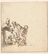 Rembrandt-van-rijn-1650-susanna-i-starsi-sztuka-druk-reprodukcja-dzieł sztuki-sztuka-ścienna-id-a2yktupty