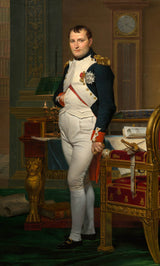 jacques-louis-david-1812-kejsaren-napoleon-i-sin-studie-på-tuilerierna-konsttryck-finkonst-reproduktion-väggkonst-id-a2yl538fv