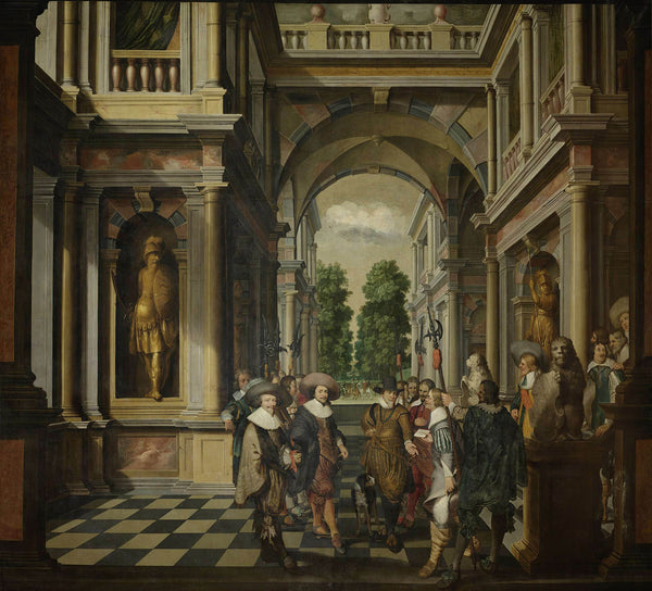 dirck-van-delen-1630-a-seven-part-decorative-sequence-a-gallery-art-print-fine-art-reproduction-wall-art-id-a2yrn8fy1