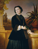爱德华·里特·冯·恩格特-1851-奥古斯特-恩格特-艺术家的妻子-艺术印刷-美术复制品-墙艺术-id-a2z9vmk1l