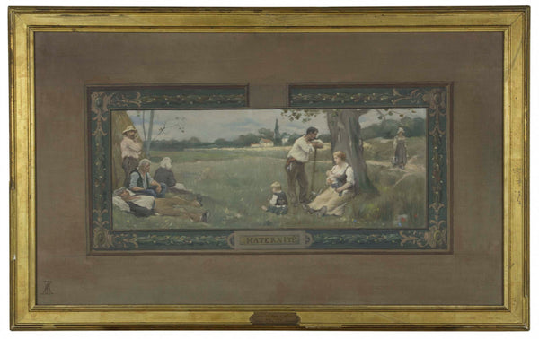 adrien-henri-tanoux-1889-sketch-for-the-wedding-room-of-the-town-hall-of-the-14th-maternity-art-print-fine-art-reproduction-wall-art