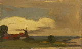 וילם-ויטסן -1885-נוף-עם-הטחנה-של-וויק-ביי-דורסטדדה-אמנות-הדפס-אמנות-רפרודוקציה-קיר-אמנות-id-a30lbk0nd