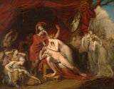 喬治·達威-1803-阿喀琉斯-為失去帕特羅克洛斯而瘋狂，拒絕泰蒂斯的安慰-藝術印刷品美術複製品牆藝術 id-a31dffc1e