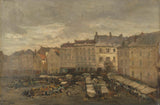 紀堯姆·沃格爾斯-1875-大薩布隆大廣場布魯塞爾藝術印刷美術複製品牆藝術 id-a31ka9rrb