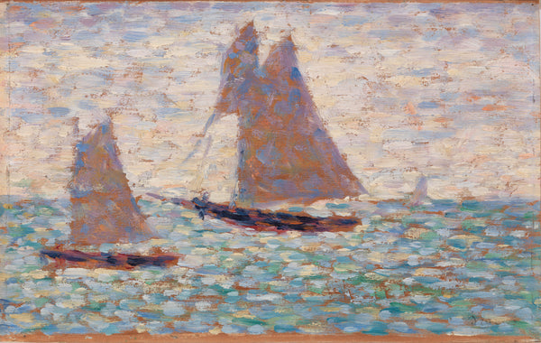 georges-seurat-1885-two-sailboats-at-grandcamp-two-sailboats-at-grandcamp-art-print-fine-art-reproduction-wall-art-id-a31tug5jn